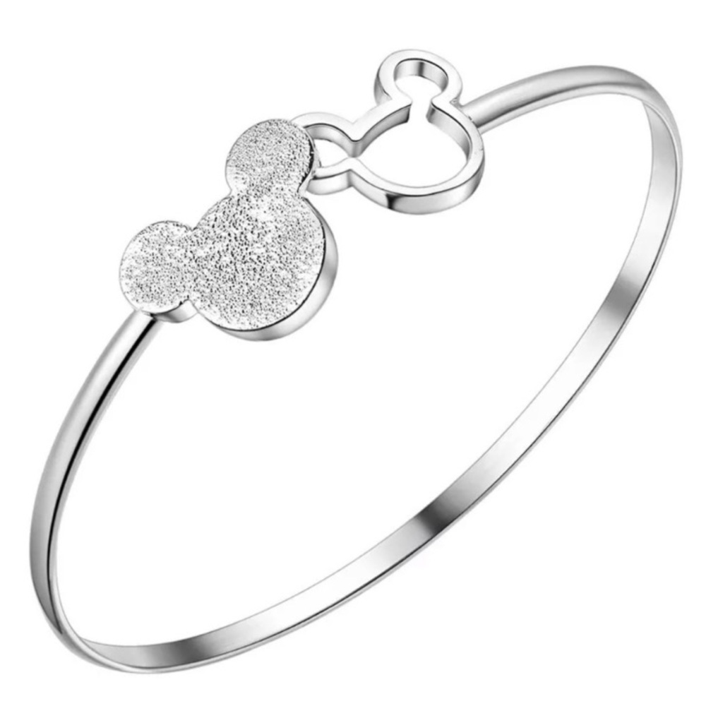 Disney Resizable Bracelet Cuff Bangle Mickey Heads